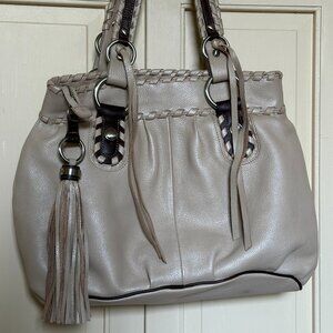 B. MAKOWSKY VINTAGE Y2K ERA 2000's 100% GENUINE LEATHER OVERSIZED HANDBAG